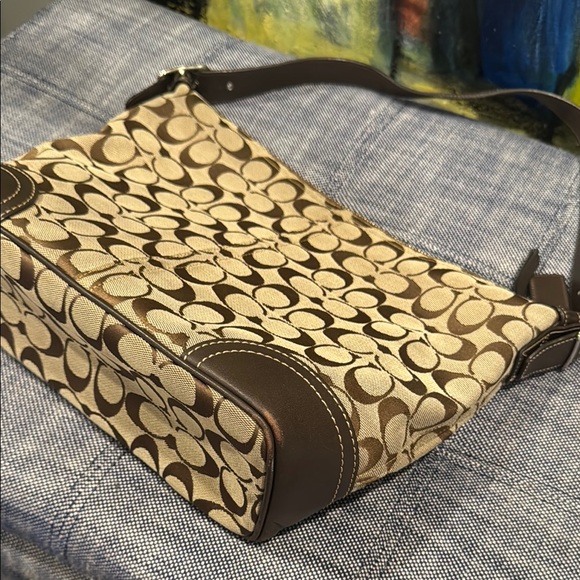 Coach Brown Signature Shoulder Bag - Picture 11 of 15